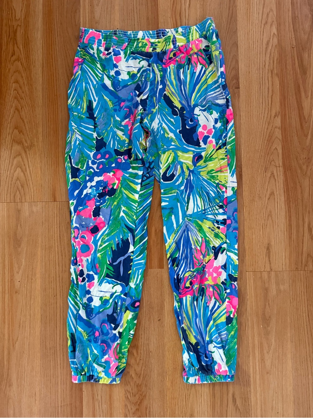 Lilly Pulitzer Bright Tropical Print Jogger Pants - XS